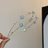 Diadema Japonesa Coreana Bosque Dulce Cabeza de Flor Tridimensional Primavera Verano 2026 Nuevo Versátil Alto Cráneo Parte Superior Diadema Pinza para el Cabello Sensación de Alta Gama