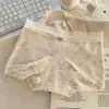 Encaje Exquisito Lazo Estilo Pastoral Ins Suave Cera Fresco Ropa Interior Categoría Femenina a Algodón Sin Costuras Transpirable Calzones Mujer