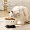 Comedero elevado para gatos de acero inoxidable con protección para el cuello, antideslizante, cuenco desmontable para gatos y perros, cuenco de agua, suministros para mascotas, cuenco de comida