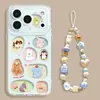 Funda Hueca Estilo Coreano para Teléfono Adecuada para Apple 18 Pro Max, Transparente 17 con Correa, Funda Nueva para iPhone 16 con Temática de Animales