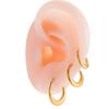 Nuevos pendientes Henson G23 de aleación de titanio con hebilla para la oreja, de estilo europeo y americano, con perforaciones que combinan con todo.