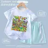 Plantas vs.. Conjunto de Verano Zombies Malla Deportiva Infantil Nueva Camiseta de Secado Rápido para Niños y Niñas Transpirable Ropa para Casa