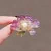 Broche Flor de Peônia Rosa de Alta Qualidade para Mulheres Exquisito Simples Novo Chinês Corsage Decorativo Elegante Flor Liga Fivela Hanfu