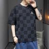Camiseta de Manga Corta para Hombre Verano Delgada Moderna Marca Holgada Talla Grande Talla Grande Adolescente Manga Media Ropa Ropa para Hombres Gordos