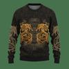 Suéter para hombre personalizado transfronterizo comercio exterior al por mayor Abrigo nuevo impresión digital 3D de tatuaje camisa base casual