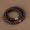 Pulseira de Jade Preto Bodhi com Duplo Círculo dos Doze Signos do Zodíaco para Homens e Mulheres, Raiz de Bodhi Polida Finamente, Fábrica de Origem