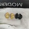 Pendientes Plisados de Textura Francesa Moda de Nicho Diseño Versátil Pendientes Lujo Ligero Personalidad Pendientes de Gama Alta