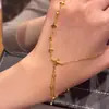 Collar de Borla Estrella de Cuatro Puntas Chapado en Oro Plata Lujo Ligero Nicho Versátil Moda Cadena de Clavícula de Alta Gama Fabricante