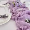 Toalha de Mesa de Fio de Algodão Amassado Banquete de Casamento Decoração de Mesa de Jantar Caminho de Mesa Morandi Multicor Atmosfera da Mesa de Sobremesas