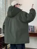Jaqueta de Algodão Masculina de Inverno Plus Size para Meninos Fortes, Casaco Casual Quente de Algodão com Acolchoamento Extra e Jaqueta Espessa para Homens