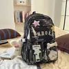 Mochila Coreana Ins Nueva de Aspecto Elegante, Fresca y Dulce para Estudiantes de Secundaria y Preparatoria, Multicompartimentos, Ligera, Gran Capacidad