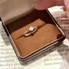 Anel de borboleta simples e doce para mulheres, fresco e delicado, versátil e adequado para usar em camadas, anel aberto no estilo ins para o dedo indicador