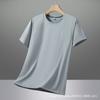 Camiseta de Manga Corta de Seda de Hielo para Hombre Verano Nuevo Solona Antibacteriana Anti-Mosquitos Holgada Transpirable Deportiva de Secado Rápido Fresca