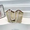 Bolso de Paja de Color Contrastante de Moda 2025 Nuevo Bolso Tote de Hombro de Gran Capacidad Bolso Tejido Pequeño Fresco para el Hombro para Mujer