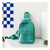 Bolsa Infantil Moderna Genial para Niño Versátil Color de Contraste Bolsa de Pecho Estilo Occidental para Bebé Niño Pequeño Salir Cambio Bolsa Cruzada de Lona