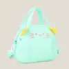 Bolsa de Comida de Gato Linda de Dibujos Animados, Bolsa de Almacenamiento de Gatito Fresca y Dulce Estilo Universitario, Bolso de Hombro Ligero