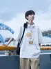 Camiseta de Manga Corta Estilo Retro Americano con Estampado de Vela para Hombre 2026 Nueva Camiseta Casual Holgada de Verano de Media Manga