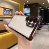 Adecuado para funda de teléfono Samsung S25 Ultra, airbag anti-caída electrochapado en las cuatro esquinas, S24 brillo degradado, S23 funda rígida de PC