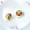 Oro Antiguo DIY Dibujos Animados Agujero Pasante Gota de Aceite Accesorios Pulsera con Cuentas Estilo Chino Joyería Accesorios Venta al por Mayor