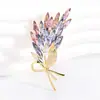 Nuevo broche de ramo de alta gama de moda para mujer, pin de solapa moderno y sofisticado, ramillete elegante y lujoso