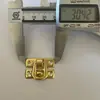 30*22 fecho de fivela de ferro amarelo caixa de madeira fivela de caixa fivela de caixa escura fivela de caixa de presente embalagem de caixa de brocado fivela de ferro