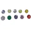 Brincos de titânio F136 com zircônia cúbica lapidação rosa de quatro garras, brincos de tarraxa estilo milênio, joias de piercing de titânio G23, pinos para cartilagem da orelha