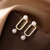 Pendientes de perla de plata 925 pendientes de lujo nicho 2025 nueva protección ambiental alto sentido pendientes femeninos una generación de cabello