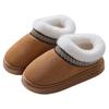 Nuevos Zapatos de Algodón de Encaje Estilo Étnico de Moda Cubiertos de Piel Todo Incluido para Hombres y Mujeres, Pantuflas de Algodón para Interiores y Exteriores para Parejas