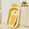 Bañera Plegable para Bebé Bañera para Sentarse y Acostarse Infantil para Niños Uso en Casa Uso para Recién Nacidos Niños