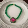 Collar Retro Vintage de Estilo Cortesano, Cadena Única y Elegante para la Clavícula, Joyería de Moda de Gama Alta al por Mayor para Mujeres