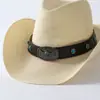 Chapéu de Sol Ocidental Étnico Cowboy de Poliéster para Mulheres, Estilo Britânico Novo, com Aba Larga, para Aliexpress Amazon Transfronteiriço