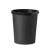 Cesto de Papel de Anillo de Presión sin Tapa para el Hogar Grande Cocina Baño Sala de Estar Rayado Creativo Simple Bote de Basura Bote de Basura