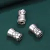 Accesorios de Plata de Ley 99 Pies Anillo Pequeño de Plata Tubo Redondo Cuentas Accesorios Vintage 3D Plata Dura DIY Hecho a Mano Material de Cuentas Joyería