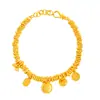 Tienda de Oro Mismo Estilo Chapado en Oro Fortuna Gordita Dios Amarillo de la Riqueza Doble Felicidad Pulsera Nuevo Estilo Chino Pulsera de Mujer de Alta Gama Al por Mayor