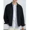2023 chaqueta corta para hombre guapa solapa primavera y otoño casual moda de alta gama estilo coreano suelta chaqueta de trabajo moda