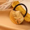 Ligas para el Cabello de Aleación Transfronterizas Europeas y Americanas, Accesorios para el Cabello de Estilo Minimalista, Ligas para el Cabello Brillantes de Alta Gama Sin Costuras, Accesorios Versátiles para el Cabello