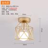Novo Poste de Lâmpada de Teto de Ferro Chinoiserie Pós-moderno Entrada Corredor Corredor Corredor Luminária Estilo Europeu Entrada Quarto Closet Luminária