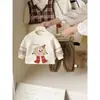 Ropa nueva de otoño para bebés niños, conjunto de dos piezas de sudadera para niños pequeños, moda de dibujos animados, súper lindo, adecuado para salir, ropa de primavera