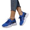 Zapatos Deportivos Casuales para Mujer de Talla Grande Transfronterizos Nuevos de Punta Redonda con Cordones Planos Zapatos de Malla Cómodos Tallas 35-43