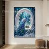 Nuevo y más vendido, punto de cruz de diamantes, pintura de diamantes DIY, hermoso pavo real, pintura decorativa de diamantes completa, fabricantes transfronterizos al por mayor