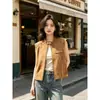 Chaleco de gamuza sin mangas moderno y elegante estilo coreano para mujer, nuevo versátil de otoño 2026 chaleco ajustado para mujer