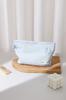 Bolsa de Maquiagem Xadrez Trevo Fresca e Simples Bolsa Portátil para Armazenamento de Skincare Organizador de Viagem Clutch Necessaire