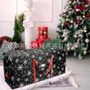 Amazon Venta Caliente 600DPVC Bolsa para Árbol de Navidad Bolsa de Regalo Tote Rojo Navideño Tejido Bolsa Organizadora de Almacenamiento