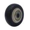 Venta al por mayor de fábrica rueda de 1.5 pulgadas 2 pulgadas rueda simple PU diamante dorado doble rodamiento pieza de rueda simple rueda giratoria de nylon rueda simple