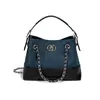 Bolsa de Corrente Estilo Pequeno Luxo em Camurça Fosca para Mulheres, Bolsa de Mão Tecida à Mão, Bolsa Tote, Bolsa de Ombro Único, Bolsa Transversal, Bolsa Quadrada Pequena