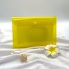 Estilo Tropical Produtos de PVC Transparente Colorido Bolsa de Armazenamento de Arquivos A3A5 Sacola de Papelão com Fecho de Botão Autoadesiva