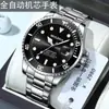 Relógio Masculino Green Submariner com Fecho Borboleta Dupla Face, Tourbillon Vazado, Calendário Luminoso, Quartzo à Prova d'Água, Dropshipping Disponível