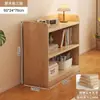 Estantería de Madera Maciza Estante de Almacenamiento Gabinete Modular de Combinación Libre para el Hogar Librero Bajo de Pie para Sala de Estar Gabinete de Rejilla de Pared