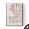 Pintura decorativa moderna y lujosa para sala de estar, sofá, entrada, puerta, fondo de línea abstracta, pintura para colgar en la pared o el suelo, estilo vintage