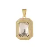 Colar com Pingente de Gota d'Água Coração de Pêssego Pedra Preciosa Zircônia Estilo Europeu e Americano Distrito de Lu Luxo Acessível Joias de Moda Feminina